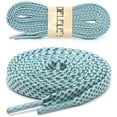 thumbnail image 2 of 2 Paires de Lacets Plats Réfléchissants de Sécurité pour Chaussures Espadrilles Bottes (Lune, 120 cm), 2 of 7