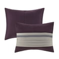 thumbnail image 2 of Cotton Bedding Set 7 PC Pieced Faux Suede Comforter Set Purple Queen,Comforter Set, 2 of 13