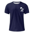 thumbnail image 5 of Camisas de Manga Larga para Hombres Casual Impreso Cuello Girado Abajo, Lado Dividido Botón Abajo Blusa para Al Aire Libre, Diario Y Primavera Verano, 5 of 5