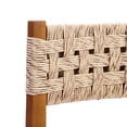 thumbnail image 6 of Christopher Knight Home Outdoor Acacia Wood Wicker Armless Dining Chairs, Teak+Light Gray, Set of 2, 6 of 14