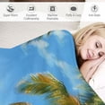 thumbnail image 3 of Orinice Palm Trees Warm Lightweight Blanket Soft Fleece Blankets All Seasons Excellent Hand Feel for Bed Couch Sofa Decor Gifts 60x80in, 3 of 6