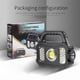 thumbnail image 2 of Antorcha eléctrica LED Linterna de mano solar impermeable para acampar (USB solar), 2 of 4