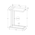 thumbnail image 4 of Contemporary Home Living 25" Brown and Black Farmhouse C Shaped Accent Table, 4 of 5