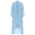 thumbnail image 5 of Alvivi Women's Two Piece Dress Jacket Set Chiffon Laced Dress Cocktail Party Dress Evening Gown Sky Blue XXL, 5 of 7