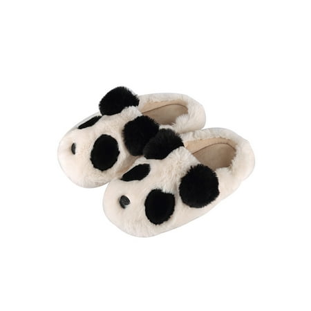 

Daeful Womens Men Kid Animal Cozy Indoor Plush Lined Non Slip Fuzzy Soft Slipper Lovely Panda