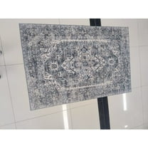 RONSHIN Area Rugs Washable Carpets 980Gsm 100% Polyester Terry Velvet 200 Washed Folded Printed Carpet-Persia-Cross Sword Heart 0 5*7ft