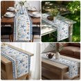 thumbnail image 5 of Table Runners 90 Inches Long Dress Scarves, Nautical Coastal Farmhouse Coffee/Dining/Kitchen Table Decor Table Runner for Living Room, Starfish Conch Coral Navy Blue 13x90 Inch, 5 of 5
