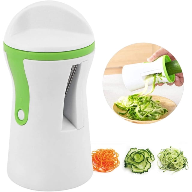 rallador portátil de frutas, zanahoria, pepino, calabacín, herramienta cortadora en espiral, Mini herramienta para hacer Pasta espagueti, herramienta para ensalada