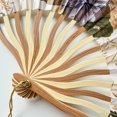thumbnail image 6 of Slccxzc Folding Hand Fan Chinese Vintage Style Bamboo Silk Fan with Tassel, 6 of 7
