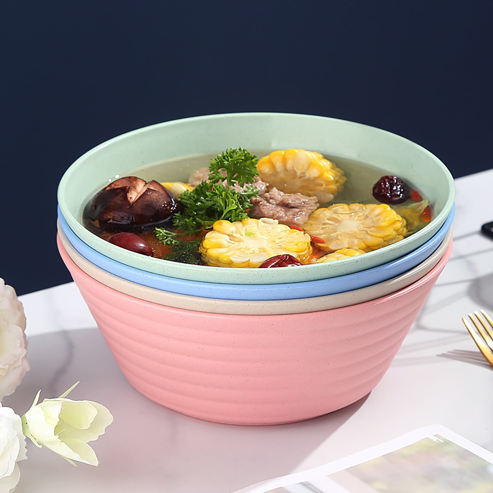 Microwaveable Noodle Bowl with Lid - GD-NB50