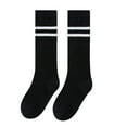 thumbnail image 5 of Godderr Toddler Baby Knee High Socks for Kids Girls Cotton Stripes Thigh High Socks Spring Autumn Stripes Socks for 3 Pairs 3-8Y, 5 of 5