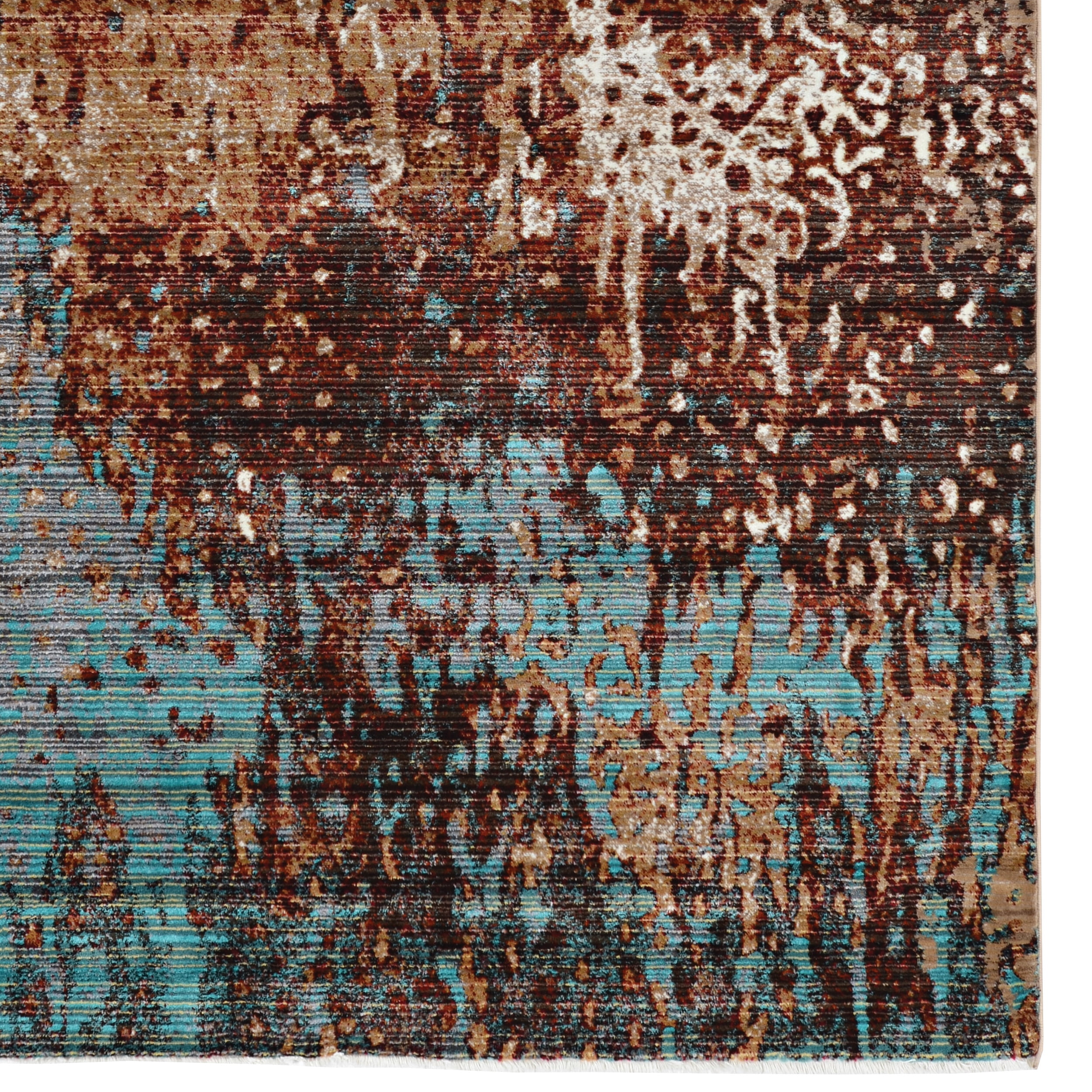 Illusions Forest Beige Area Rug 8x11 Easy Care Polypropylene Transitional Design