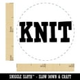 thumbnail image 2 of Knit Fun Text Self-Inking Rubber Stamp Ink Stamper - Red Ink - Mini 1/2 Inch, 2 of 7
