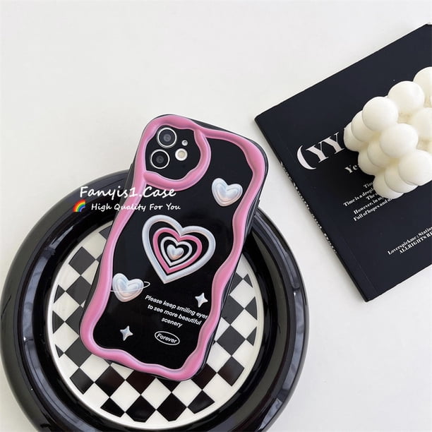 Carcasa Compatible Para iPhone XR 14 13 11 12 Pro Max 8 7 6 6s Plus SE 2020 XS Ins Fashion Heart Little Demon Illustration Funda Creativa De Protección Suave Cubierta Trasera
