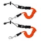 thumbnail image 1 of Naiovety Paquete de 2 Kayak Paddle Leash Cuerda Elástica Canoa Caña de pescar Lazo de seguridad Cordón Hebilla de cinturón Accesorios para Ropa Deportiva, Zapatos Naranja, 1 of 6