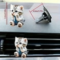 thumbnail image 2 of PATLOLLAV 1 Pcs Car Air Freshener Creative 2D Flat Acrylic Cute Cat Car Diffuser Air Conditioner Outlet Clip Car Accerssor for Air Conditioner Outlet Air Freshener Vent Clip Car Perfume Decoration, 2 of 5