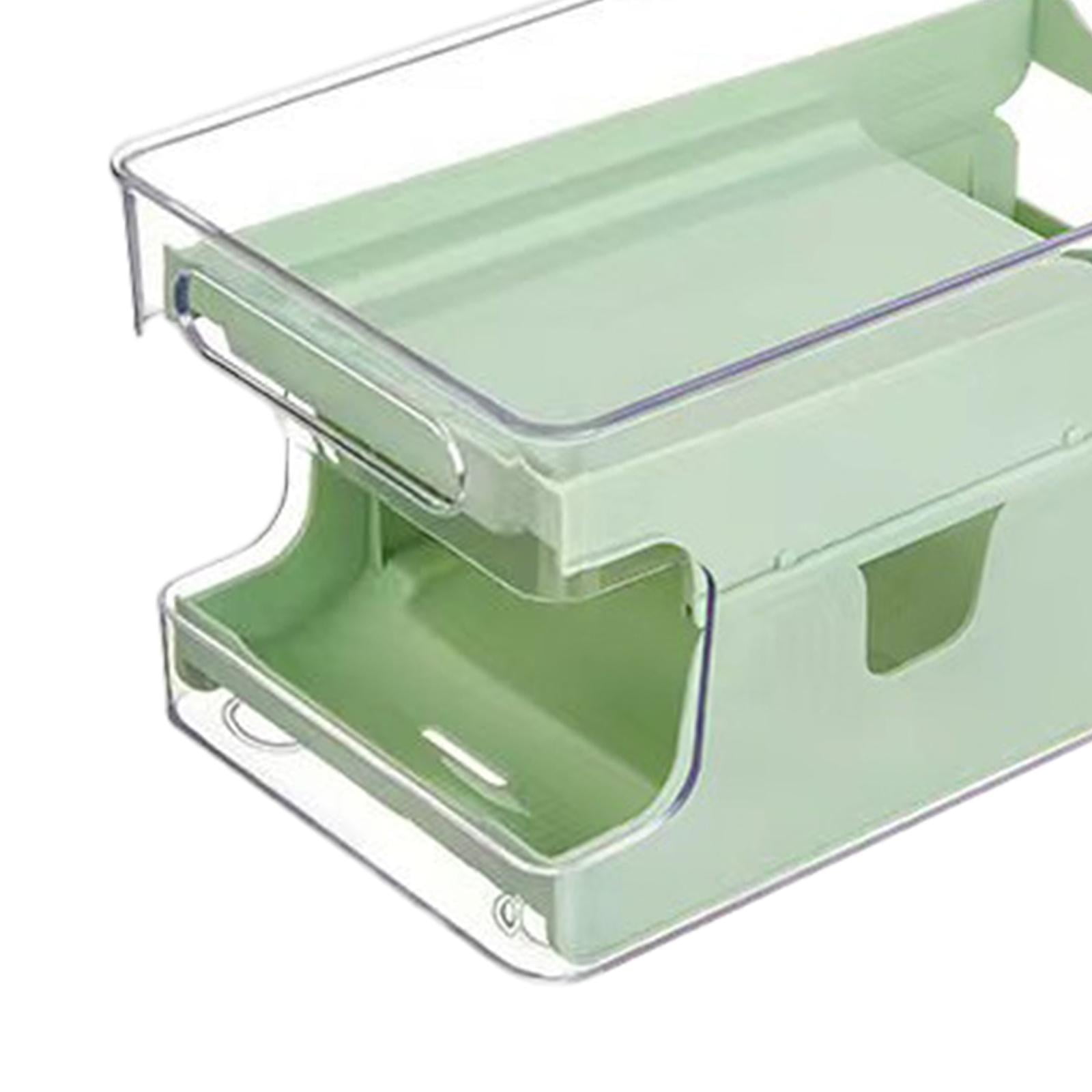 Fiocias Household Fridge Organizer Organization Storage Bins for Cabinet Cupboard Drawer Green