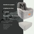thumbnail image 2 of Asiento de coche Dog Booster Lealchum de hasta 16 kg, ultrasuave, gris, 2 of 6