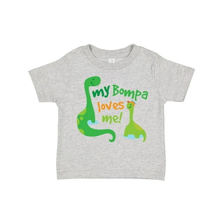 

Inktastic Bompa Loves Me Grandson Gift Toddler Boy Girl T-Shirt