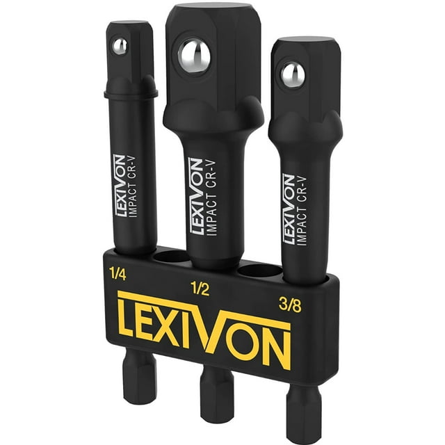Adaptadores Llave Dados Impacto LEXIVON LX-101 3 Piezas