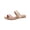 Rose Metallic, variant on Womens Braided Slide Sandals
