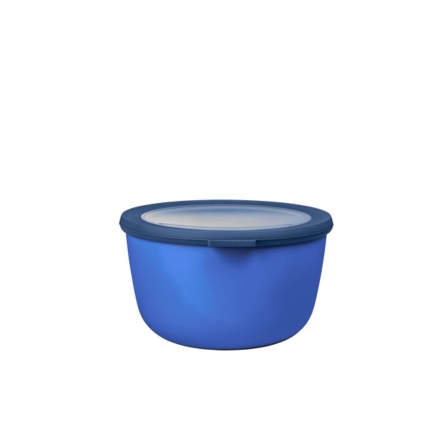Cuenco de almacenamiento de alimentos Mepal Cirqula, 2000 ml, con tapa, color azul vivo