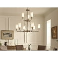 thumbnail image 4 of 9 Light 2-Tier Chandelier In Homestead Style-37.25 Inches Tall And 39.75 Inches Wide-Natural Brass Finish    -Traditional Installation Kichler, 4 of 7