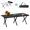 34in black, variant on FASCK Folding Camping Table, Lightweight Roll Up Table Aluminum Low Portable Picnic Table with Easy Carrying Bag for Outdoor, Beach, Picnic, Backyards, BBQ and Party,46in black.