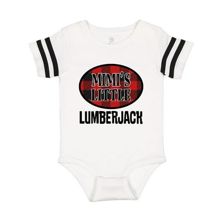 

Inktastic Mimi Little Lumberjack Plaid Gift Baby Boy Bodysuit