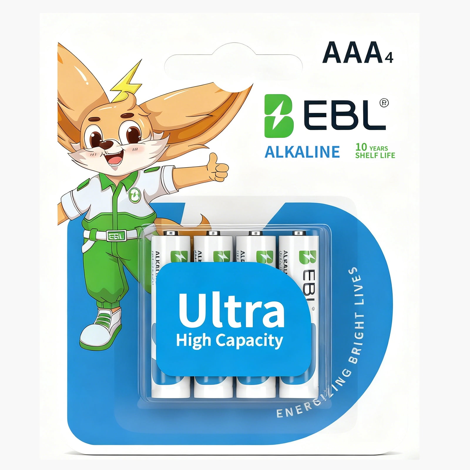EBL AAA Batteries 40 Pack, 1.5V Long Lasting Triple A Alkaline Batteries, Ultra High-Capacity, Zero Leak, 10-Year Shelf Life Non-Rechargeable for Household and Business