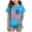 Sky Blue, variant on Gubotare Girls Usa Shirt Girls' Shirt Casual Short Sleeve Fashion T-Shirt for Girls Kids' Graphic Tee Youth Top (Red,Size 11-12 Years)