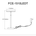 thumbnail image 2 of Lampe de table franc, 2 of 2
