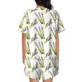 thumbnail image 4 of Womens Pajama Sets With Pocket, Asparagus polka dots Lounge Sets Short Sleeve Sleepwear PJ Sets for Women, 4 of 6