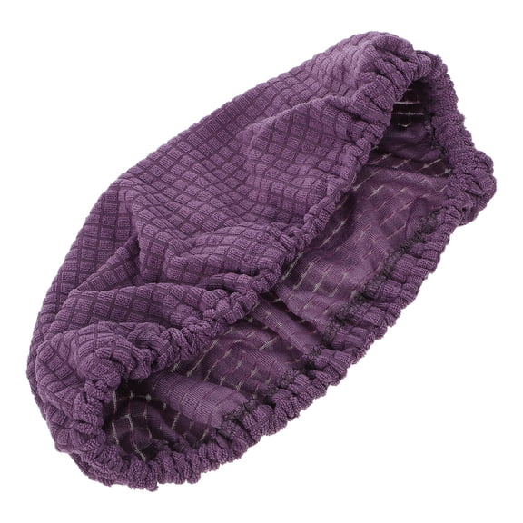 FOMIYES Violet Elastic Headrest Cover for Office Chair, Wrinkle-Resistant Polyester Fabric, Comfortable and