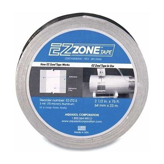 Ez Zone Tapes, Silver, 2.5 in x 75 ft x 3 mil
