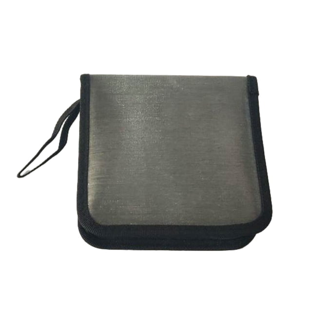 Bearachild Clasificación fácil con carpeta de CDDVD con caja de CD de almacenamiento de organizador de tela en línea de PP de gran capacidad Almacenamiento y organización del hogar Gris 40 piezas