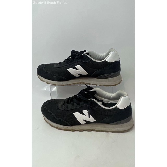 New Balance Mens MLS15HL3 Black White Lace-Up Sneaker Shoes Size 10 D