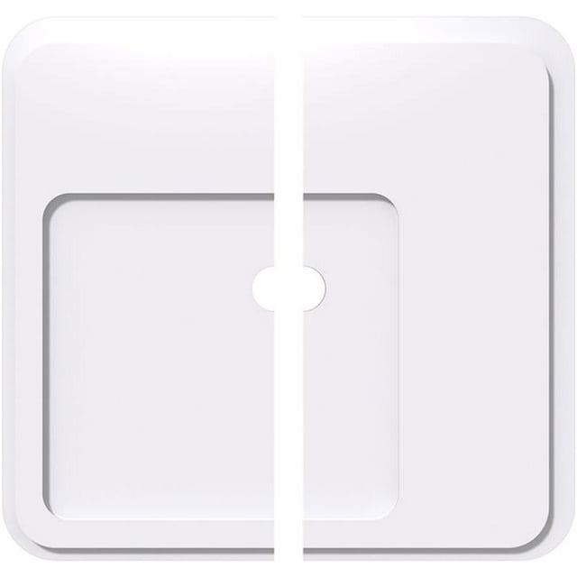 Ekena Millwork CMP24LN2-02000 24 in. OD x 2 in. ID Square Lucan Architectural Grade PVC Contemporary Ceiling Medallion - 2 Piece