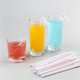 thumbnail image 2 of 300 Pieces Plastic Drinking Straws 8 Inches Long Multi-Colored Striped Bedable, 2 of 4