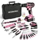thumbnail image 1 of Juego de destornilladores inalámbricos y herramientas para el hogar WORKPRO 20V, color rosa, 1 of 5