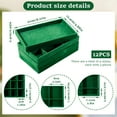 thumbnail image 4 of Jewelry Drawer Organizer Inserts, 12 Pack Stackable Velvet Jewelry Trays for Drawers, Organization Storage Display Case Box for Earring, Necklace, Ring, Bracelet, Watch (Green), 4 of 8