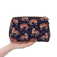 thumbnail image 4 of Rateoe Leopard Print for Travel Makeup Bag,Large Capacity Cosmetic Bags for Women,Waterproof Portable Pouch Open Flat Toiletry Bag Make up Organizer, 4 of 8