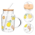 thumbnail image 3 of 1 Set Glass Water Cup Portable Straw Cup Large Capacity Juice Mug Beverage Cup, 3 of 8