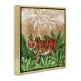 thumbnail image 4 of Stupell Industries Jungle Life Tiger Animals & Insects Painting Gold Floater Framed Canvas Art Print Wall Art, 25 x 25, 4 of 10