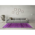 thumbnail image 3 of Ahgly Company Indoor Rectangle Persian Purple Traditional Area Rugs, 5' x 7', 3 of 4