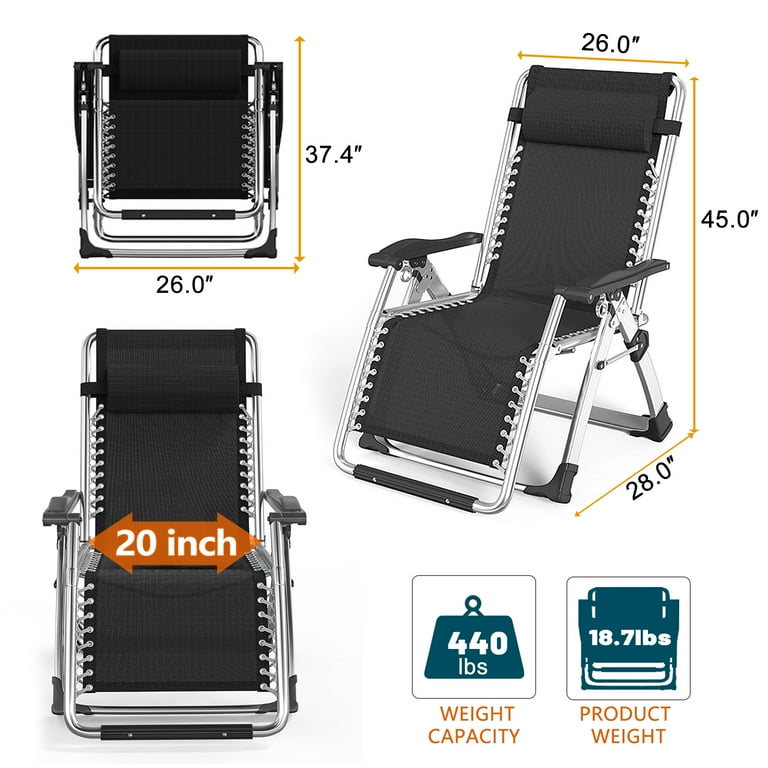 Walmart reclining online lawn chair