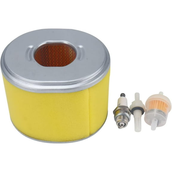 Air Cleaner with Fuel Filter Spark Plug Fit Honda GX340 GX390 13HP 11HP Generator Lawnmower 17210-ZE3-505