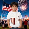 thumbnail image 2 of FINALGANG Boys American Flag T-Shirt 4th Of July Shirt 250th Anniversary Usa Shirts Kids Independence Day Tee Shirts Patriotic Printed Fashion T Shirts 1-2 Years, 2 of 4