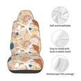 thumbnail image 3 of Lsque Tropical Beach Sea Shell Pattern Car Seat Covers for Front Seats , Waterproof Seat Covers for Cars, Sporty Front Seat Covers,Car Seat Cover Protector Front Seats, 3 of 5