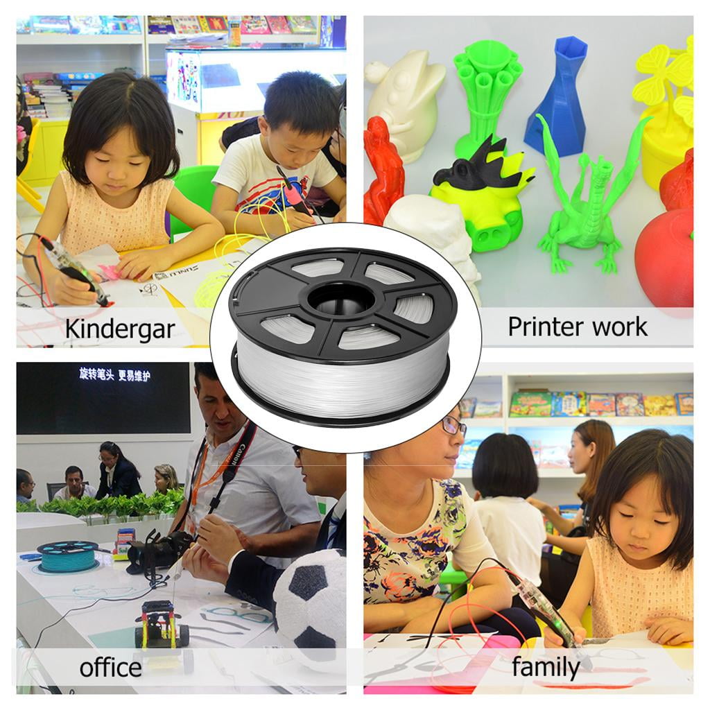 Sanlu 1.75mm Printing Filament for 3D / Accuracy +/mm Low Odor kg(2.2lbs) Spool Consumables , 1kg 1.75mm Clear